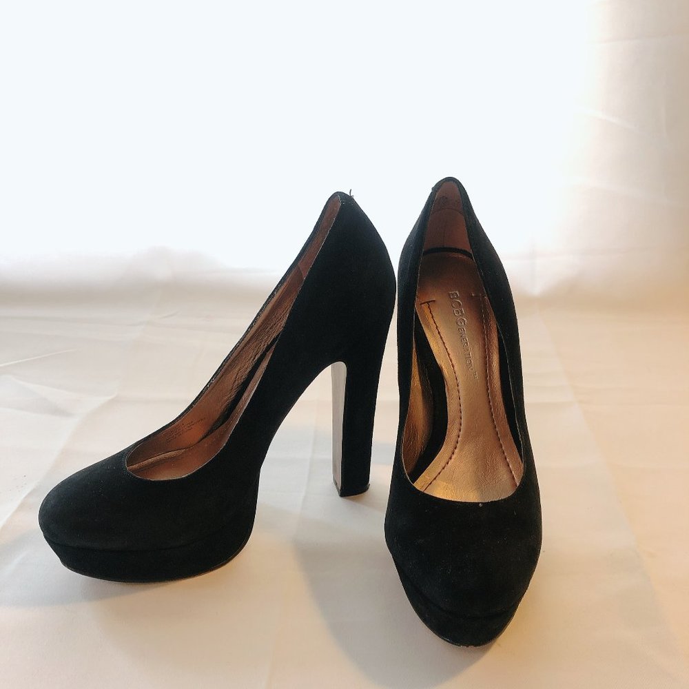 BCBGeneration Black Suede Jodie Pump